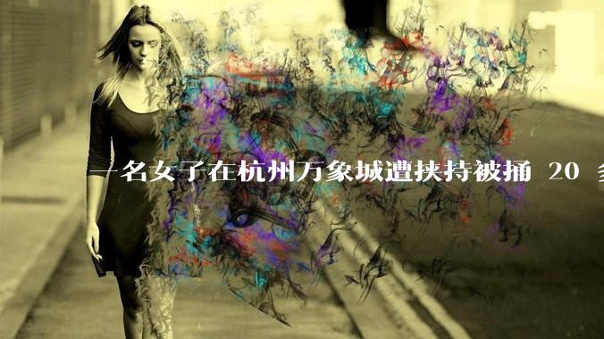 一名女子在杭州万象城遭挟持被捅 20 多刀，隆胸***体救了一命，这反映出哪些公安系统的问题？