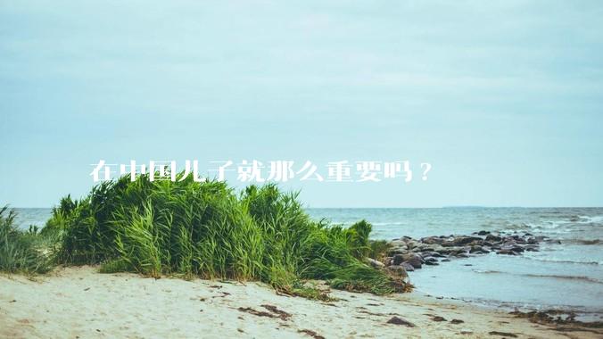 在中国儿子就那么重要吗?